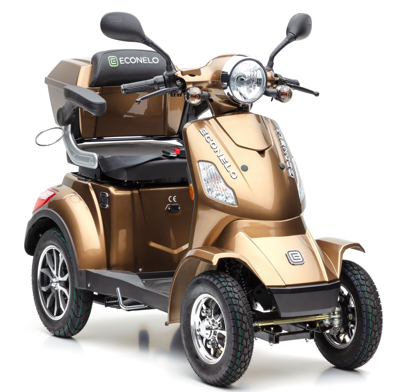 E-Seniorenmobil J4000, Lithium-Akku, 4-Rad, 1000 Watt, Lithium Braun
