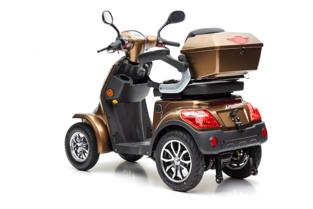 E-Seniorenmobil J4000, Blei-Akku, 4-Rad, 1000 Watt, Blei Braun – Bild 4