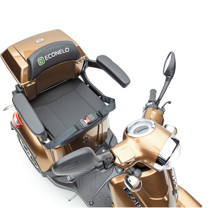 E-Seniorenmobil J4000, Lithium-Akku, 4-Rad, 1000 Watt, Lithium Braun – Bild 8