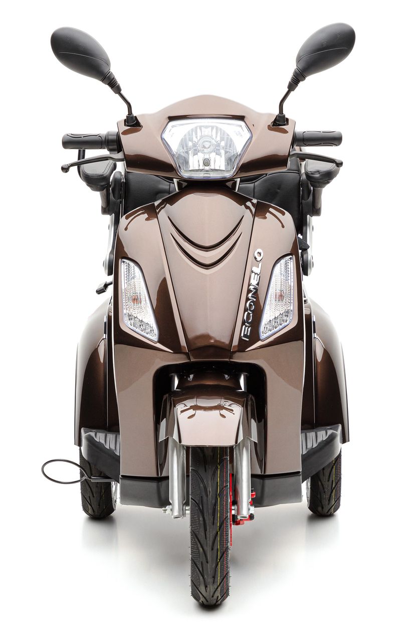 E-Seniorenmobil Billy, Blei-Akku, 3-Rad, 1000 Watt, Braun – Bild 4