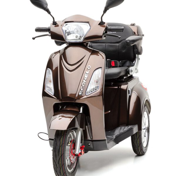 E-Seniorenmobil Billy, Blei-Akku, 3-Rad, 1000 Watt, Braun