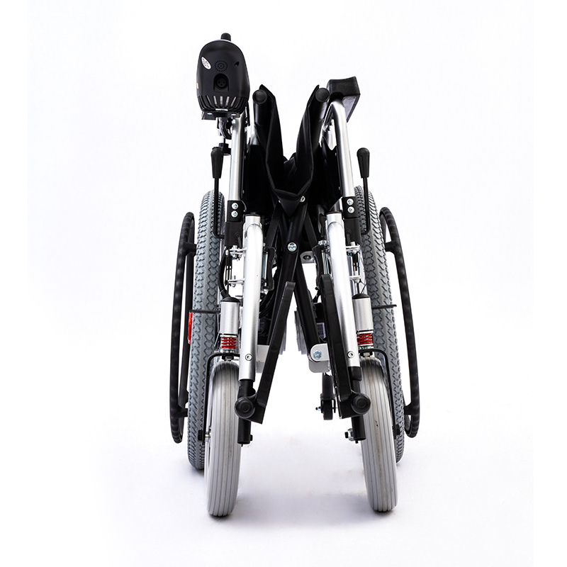 Elektrischer Rollstuhl SL-LYD0012 Doppel-Motor - 2 × 250W - Blau – Bild 5