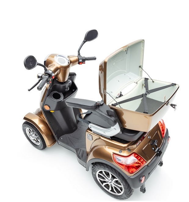 E-Seniorenmobil J4000, Blei-Akku, 4-Rad, 1000 Watt, Blei Braun – Bild 10