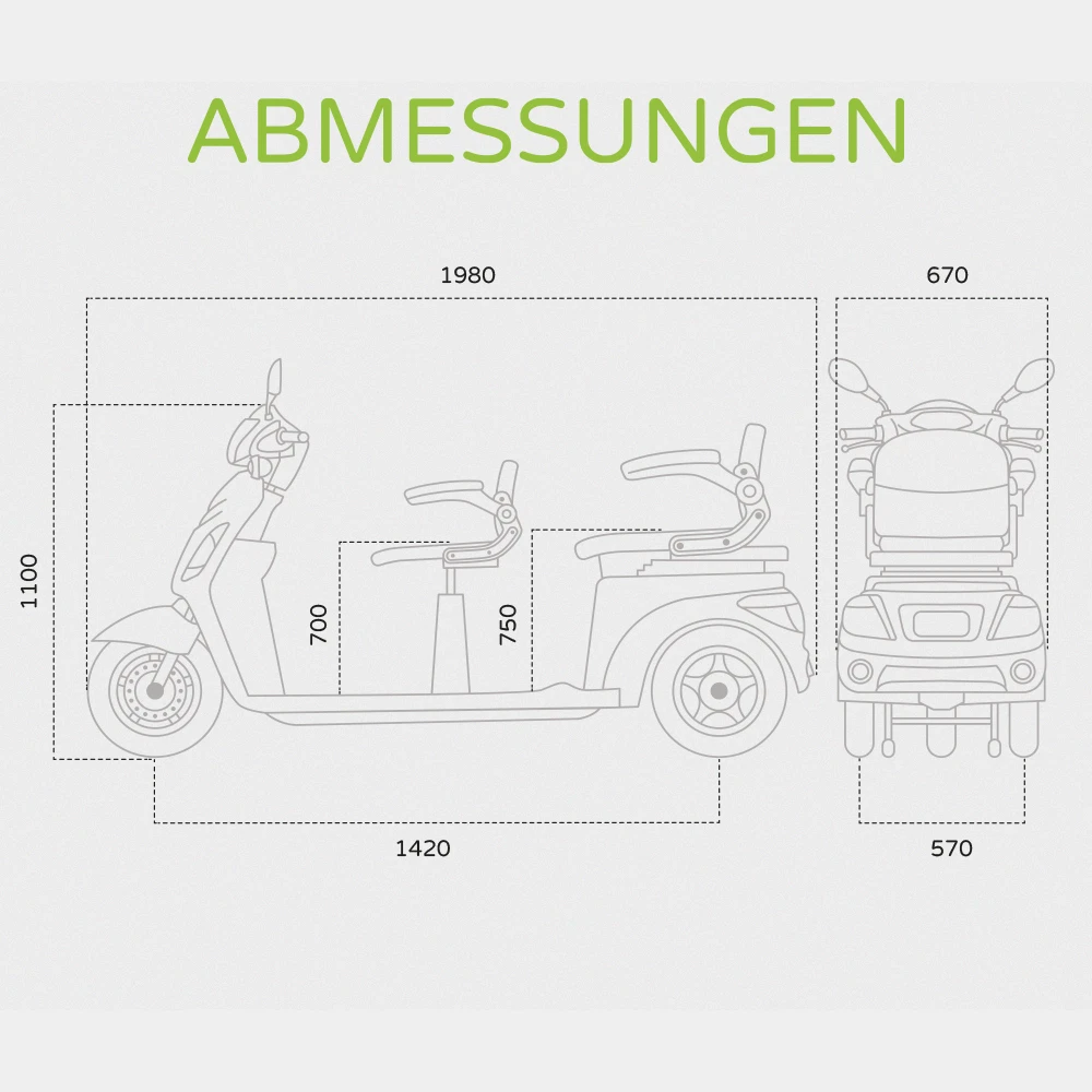 Econelo BILLY 2.0, 1000 Watt, Braun – Bild 6
