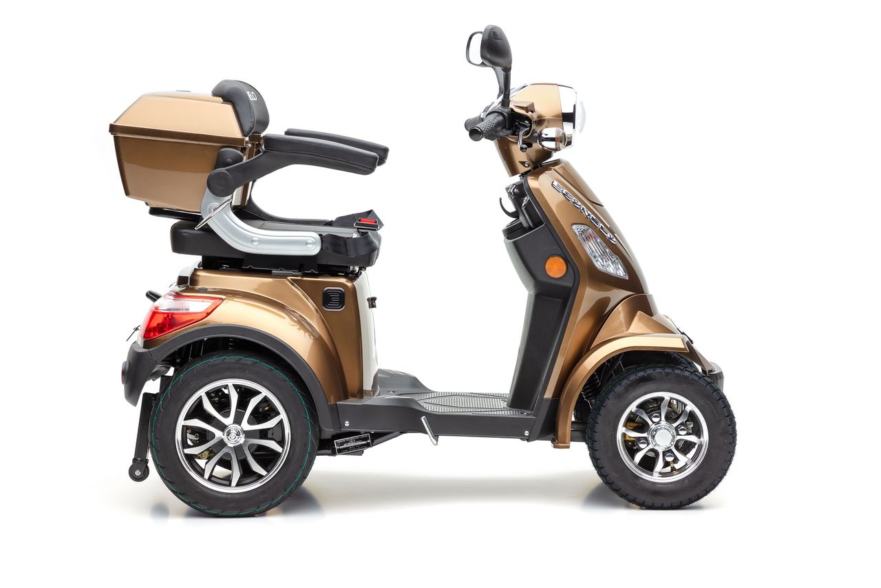 E-Seniorenmobil J4000, Lithium-Akku, 4-Rad, 1000 Watt, Lithium Braun – Bild 5