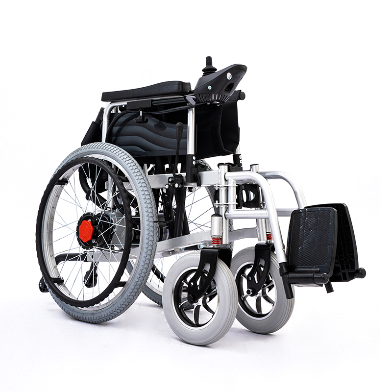 Elektrischer Rollstuhl SL-LYD0012 Doppel-Motor - 2 × 250W - Blau – Bild 4