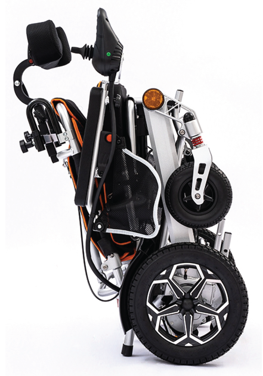 Elektrischer Rollstuhl SL-LYD005 Doppel-Motor - 2 x 250W - Schwarz – Bild 3