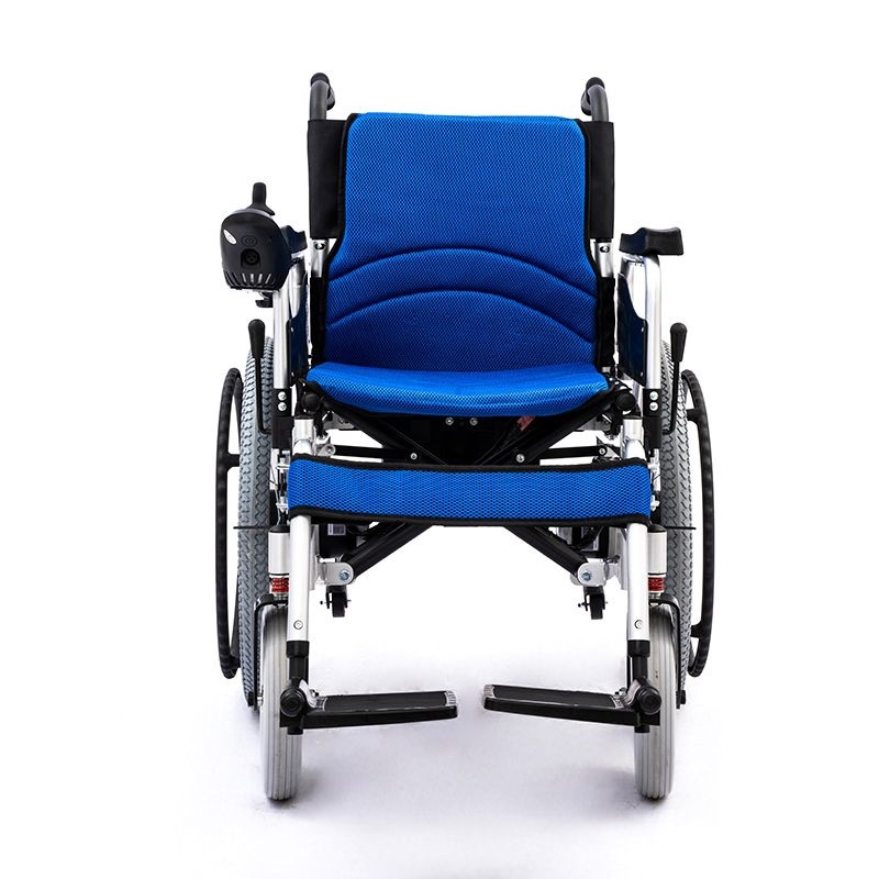 Elektrischer Rollstuhl SL-LYD0012 Doppel-Motor - 2 × 250W - Blau – Bild 2