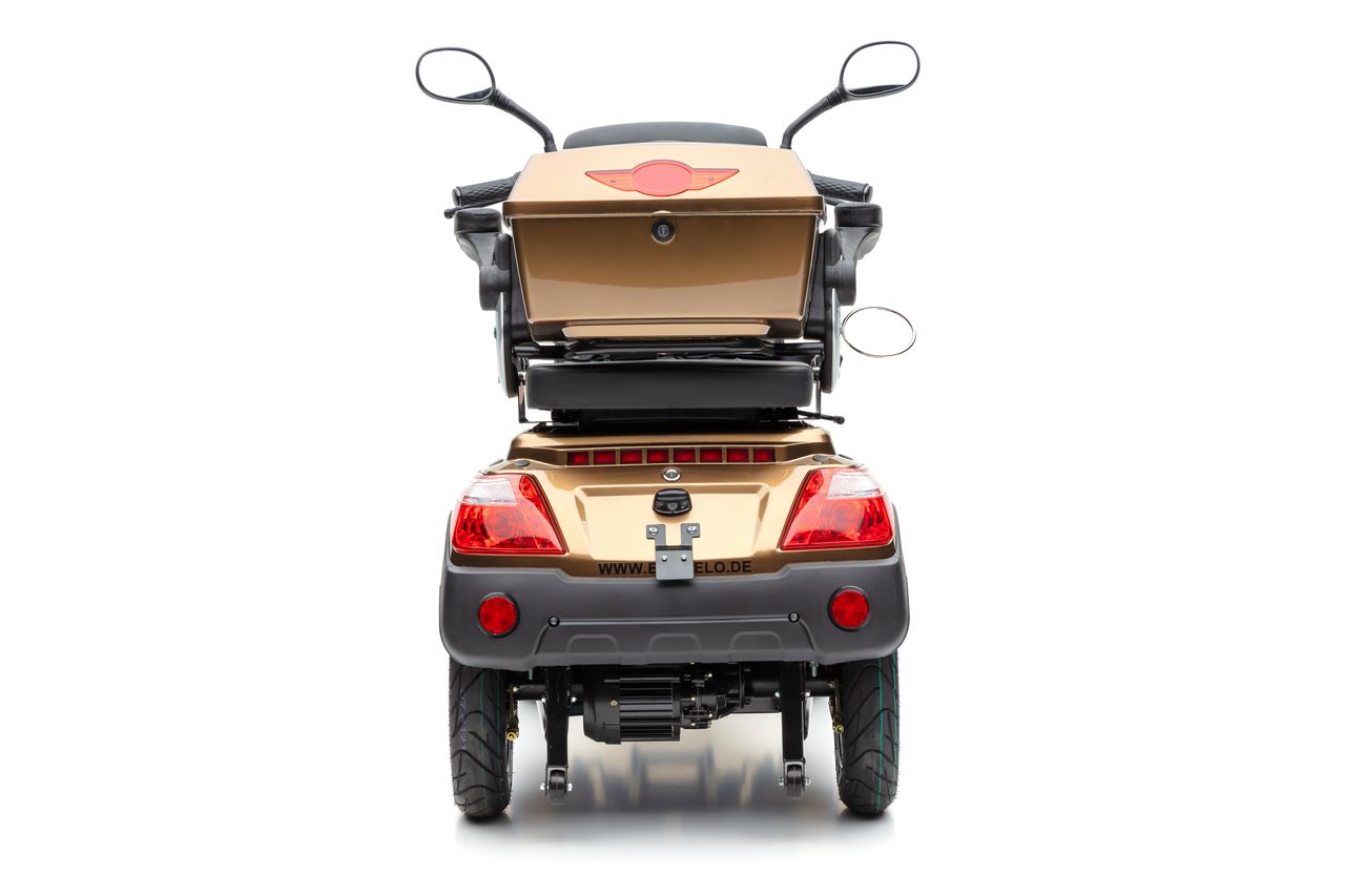 E-Seniorenmobil J4000, Lithium-Akku, 4-Rad, 1000 Watt, Lithium Braun – Bild 4